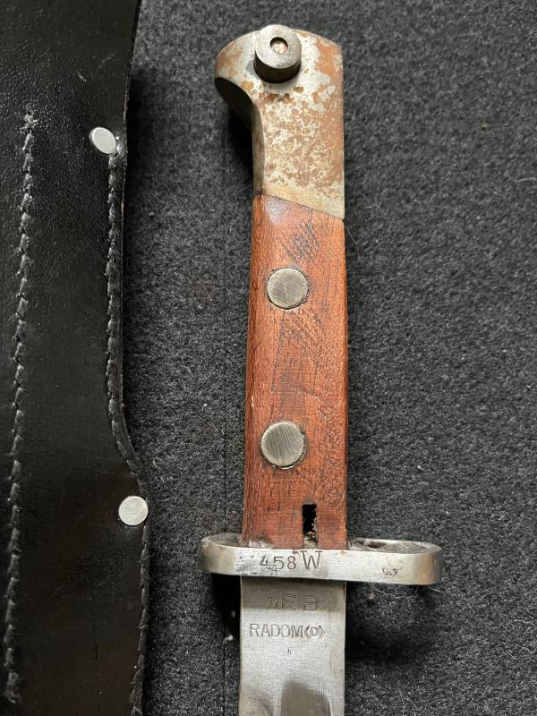 WW2 POLISH F.B. RADOM W.P. MAUSER BAYONET FOR WZ 29 RIFLE