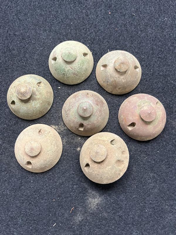 WW1 GERMAN FUZE TIMER TOPS