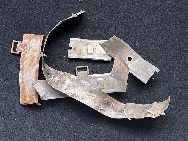 ASSORTED LOT OF WW2 GERMAN HELMET LINER PARTS