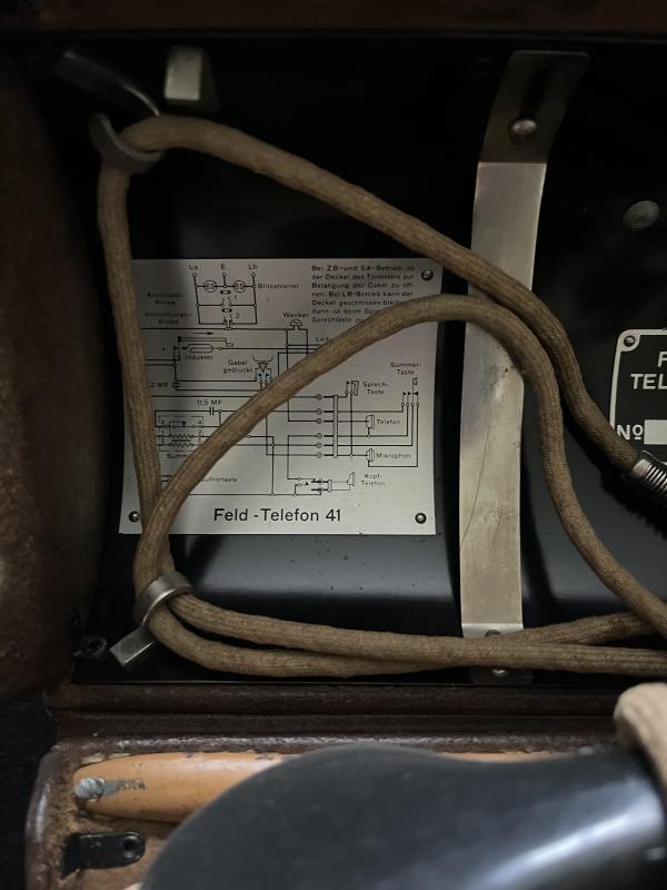 RARE WW2 SWISS MODEL 1941 TYPE A FIELD TELEPHONE