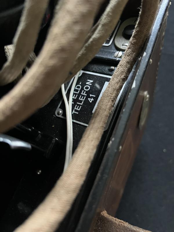 RARE WW2 SWISS MODEL 1941 TYPE A FIELD TELEPHONE