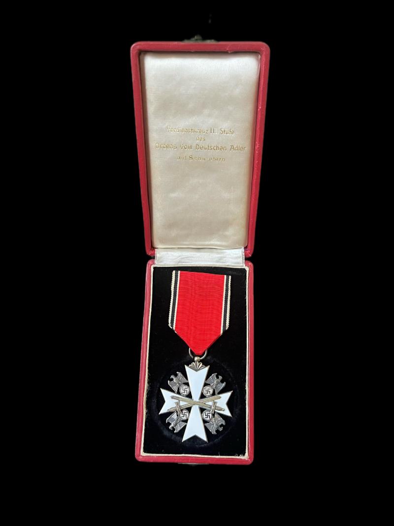 WW2 GERMAN ORDER OF THE GERMAN EAGLE, THIRD CLASS WITH SWORDS BY GODOT