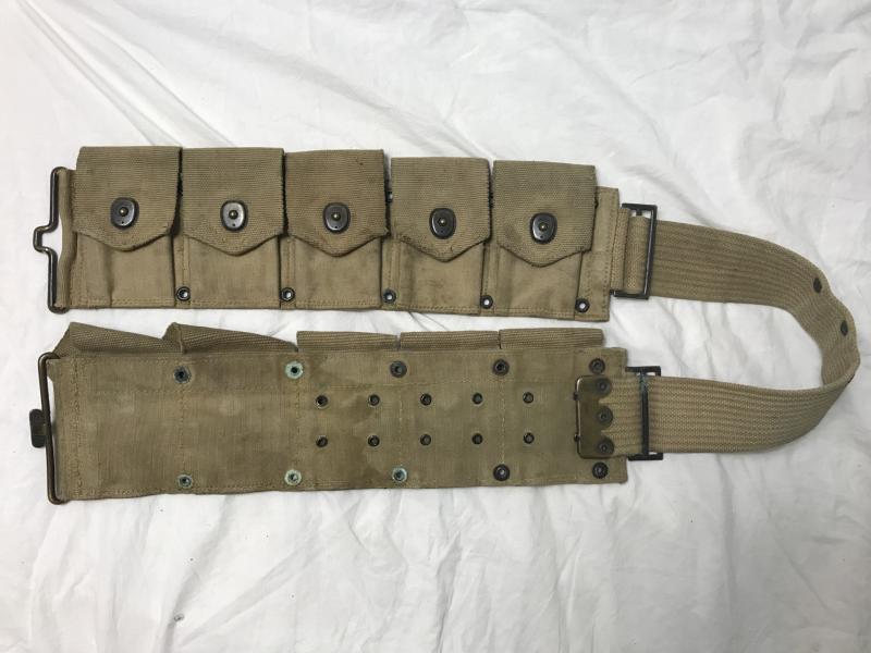 U.S. M1910 WAR ECONOMY RIFLE AMMUNITION BELT