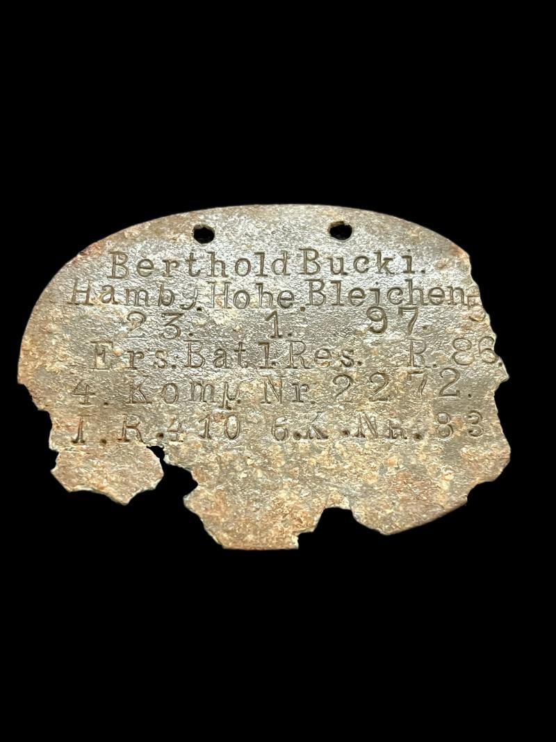 WW1 GERMAN DOG TAG
