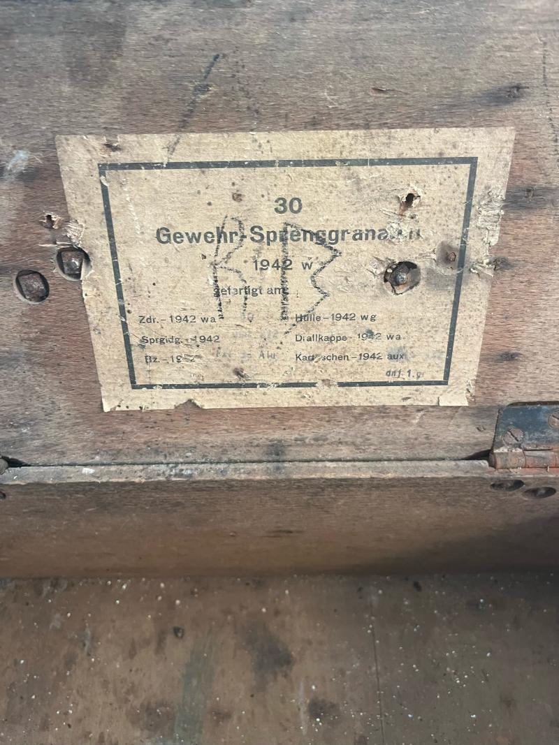 WW2 GERMAN RIFLE GRENADE TRANSIT BOX