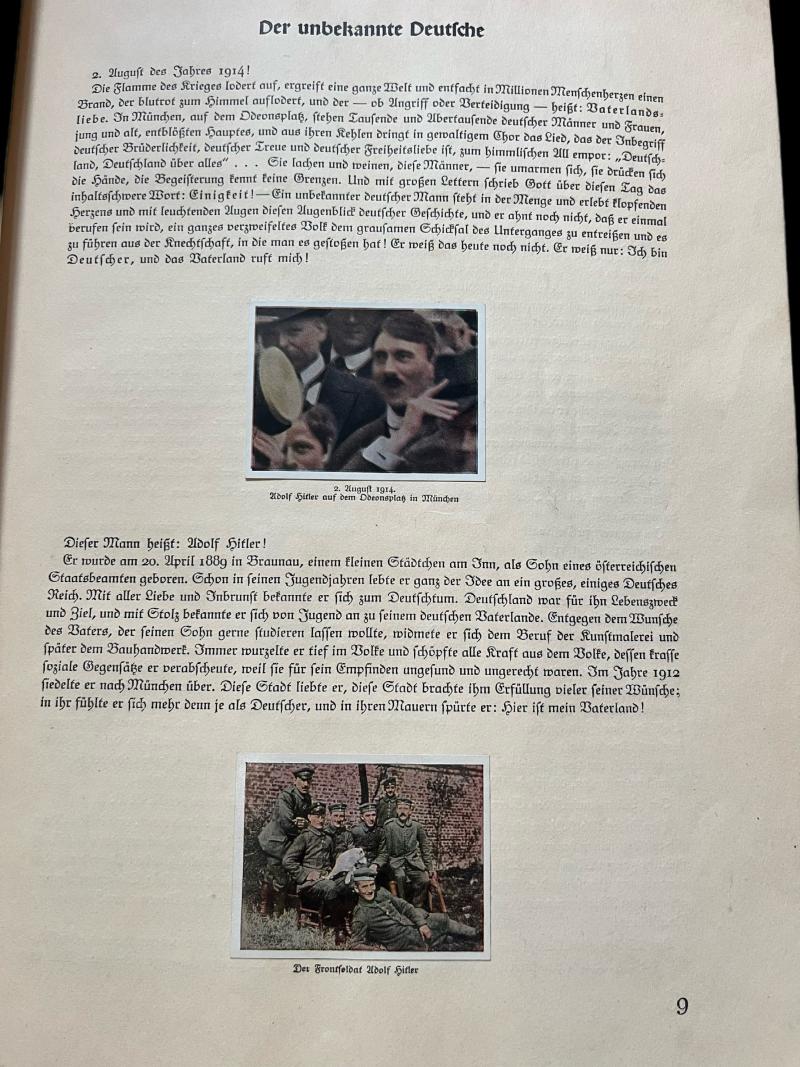 WW2 GERMAN KAMPF UM'S DRITTE REICH CIGARETTE CARDS BOOK