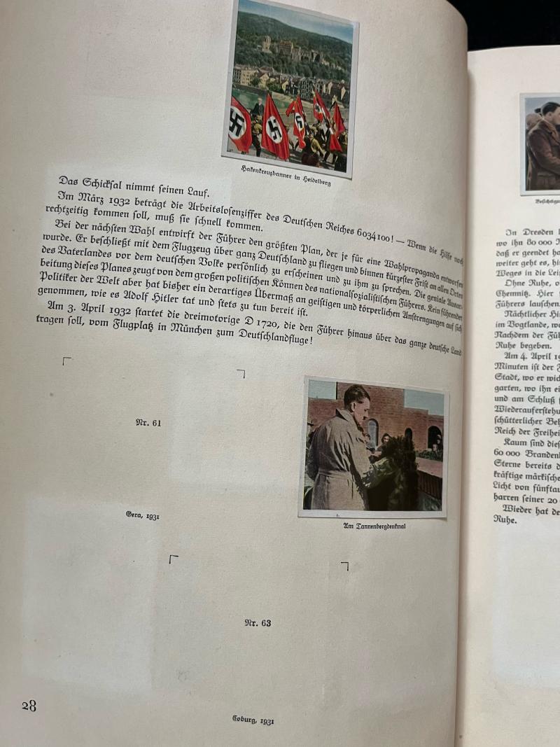 WW2 GERMAN KAMPF UM'S DRITTE REICH CIGARETTE CARDS BOOK