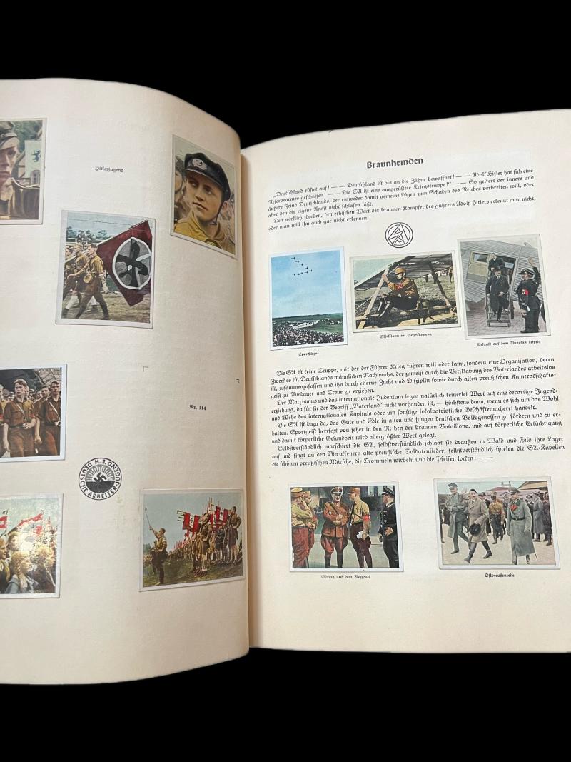 WW2 GERMAN KAMPF UM'S DRITTE REICH CIGARETTE CARDS BOOK