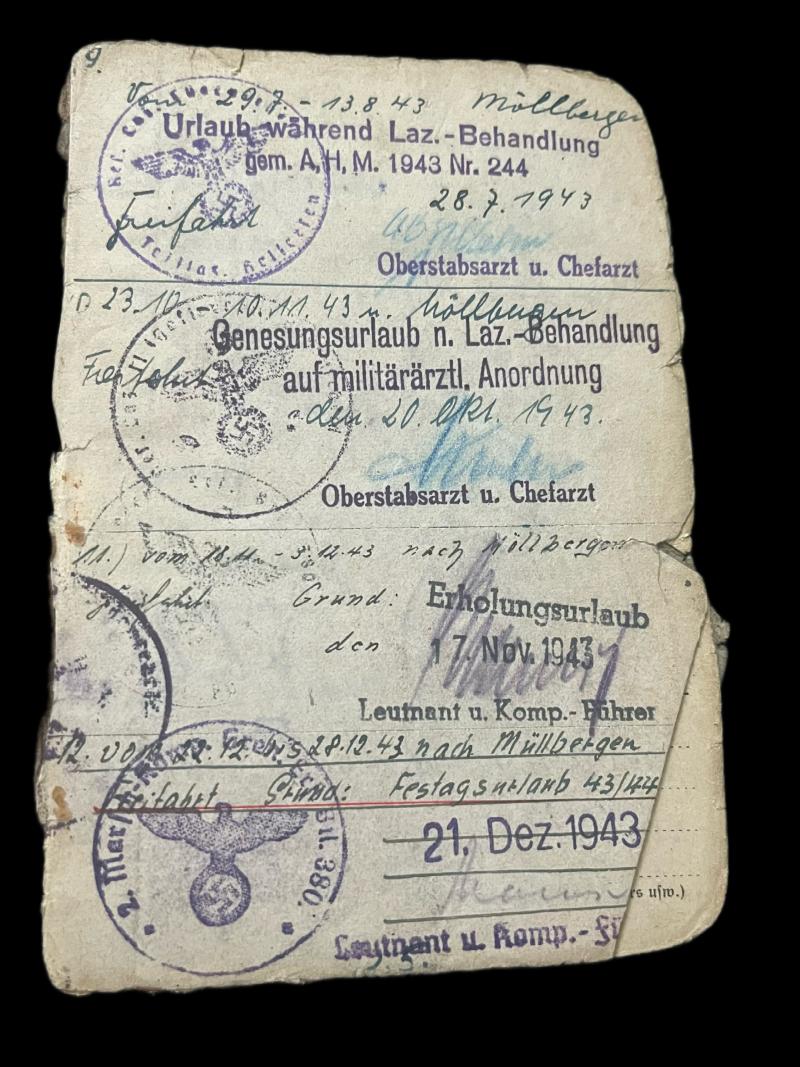 1902 GERMAN BIRTH CERTIFICATE AND WW2 GERMAN DOCUMENT