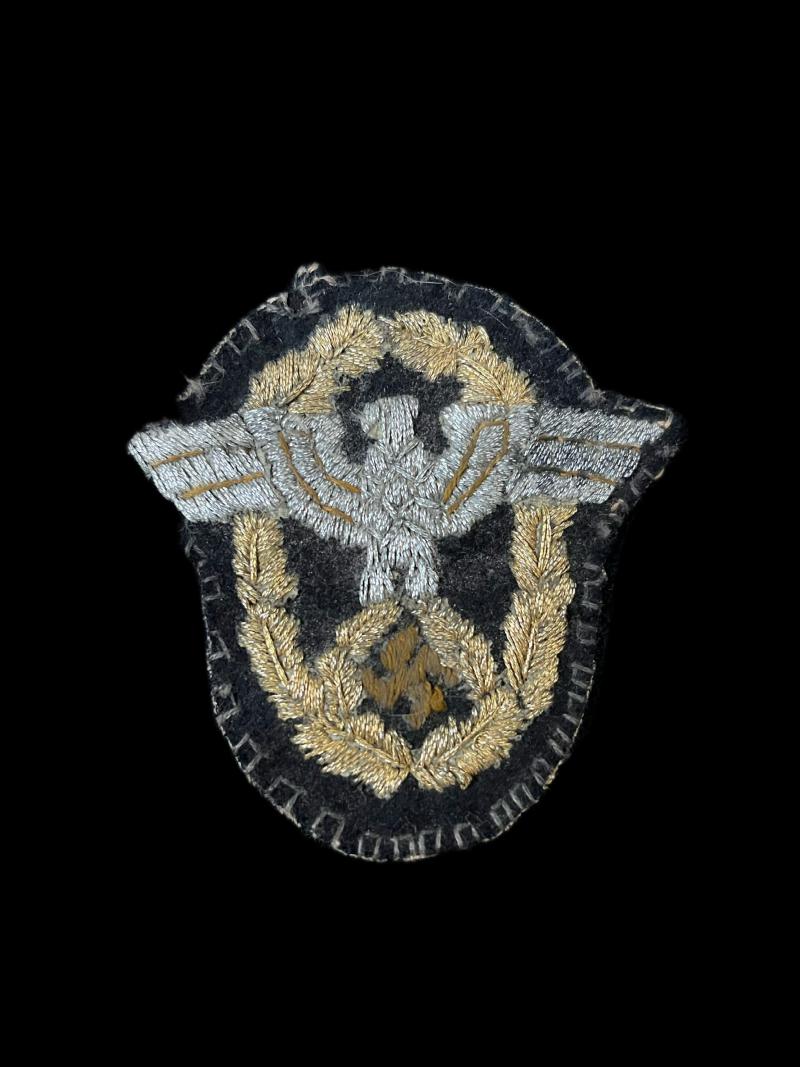 REPRODUCTION WW2 GERMAN POLICE PATCH