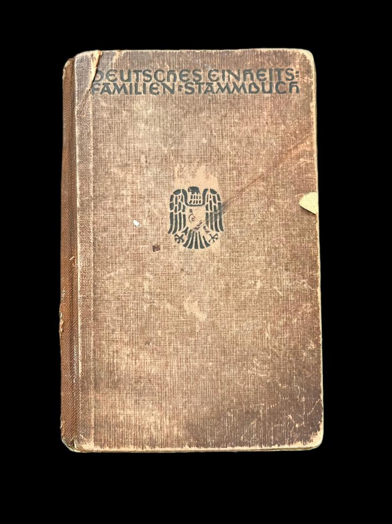 WW2 GERMAN FAMILY TREE DOCUMENT