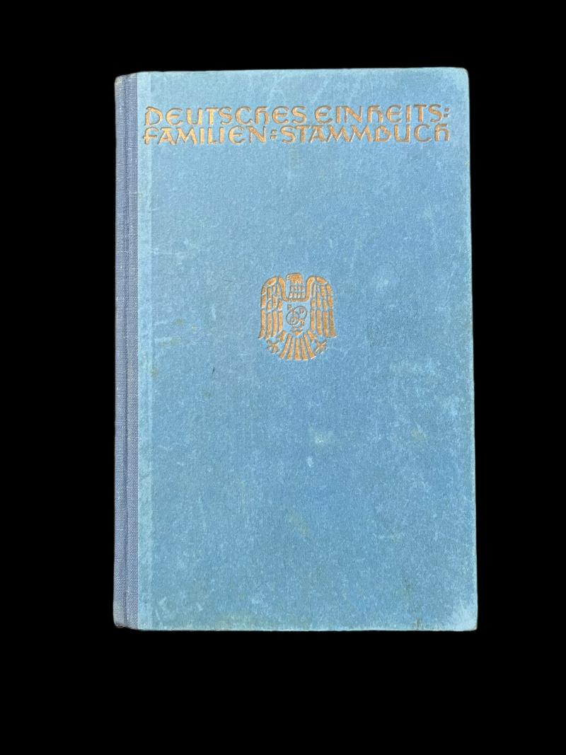 WW2 GERMAN FAMILY TREE DOCUMENT