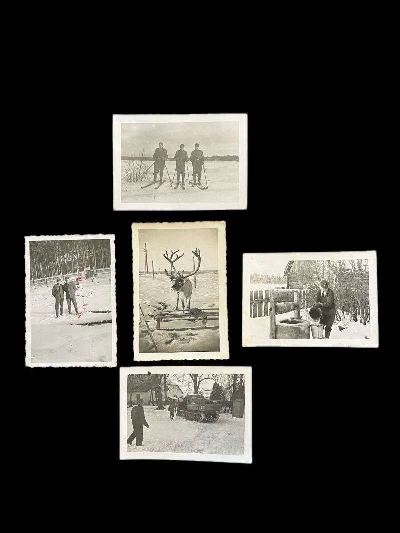 5 X WW2 GERMAN WINTER PICTURES