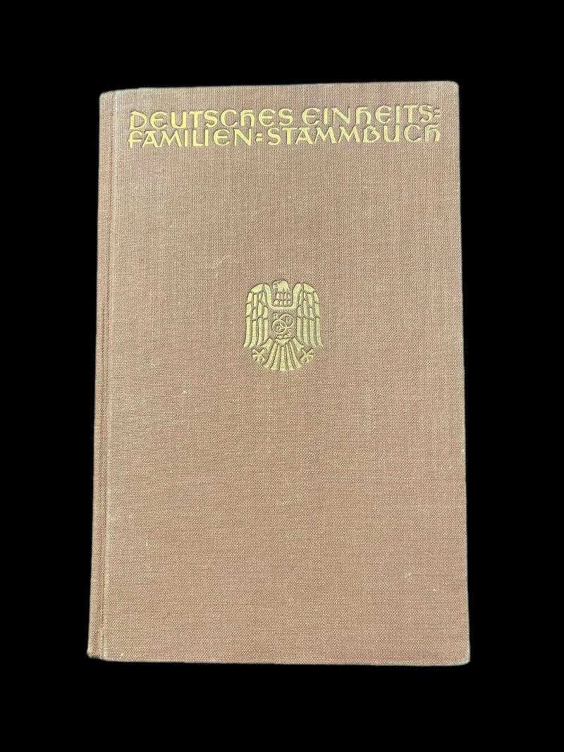 1935 DATED GERMAN FAMILY TREE BOOK