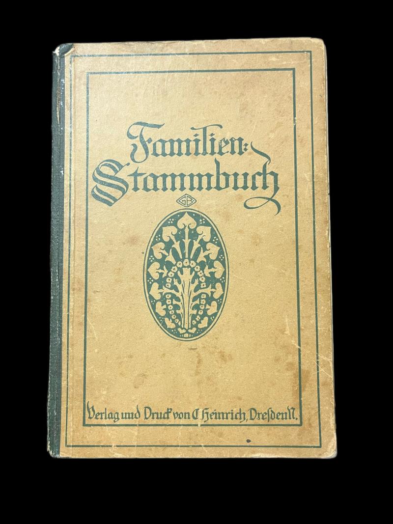 GERMAN FAMILY TREE BOOK